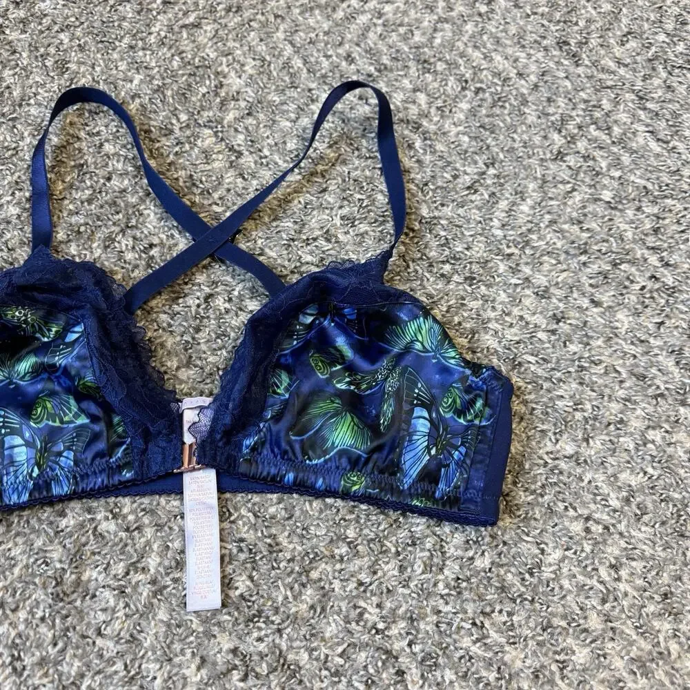 Savage X Fenty Plus Baroque Butterfly Bralette LB3 Flutter Mode Size 1X New